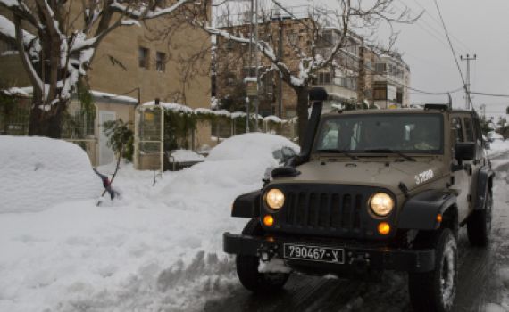 תושבי השומרון הקופאים מפונים למרכז הארץ
