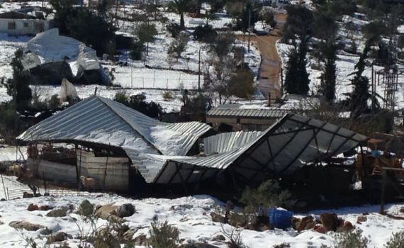 נזקי הסופה ביו"ש: עשרות מילוני שקלים