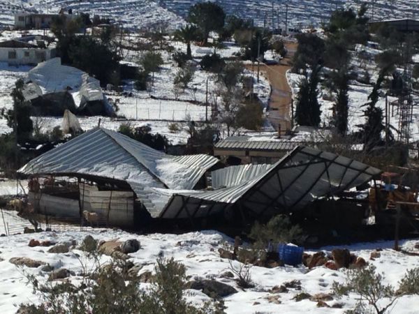 נזקי הסופה ביו"ש: עשרות מילוני שקלים