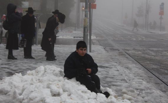 בירה לבנה: תיעוד מירושלים המושלגת