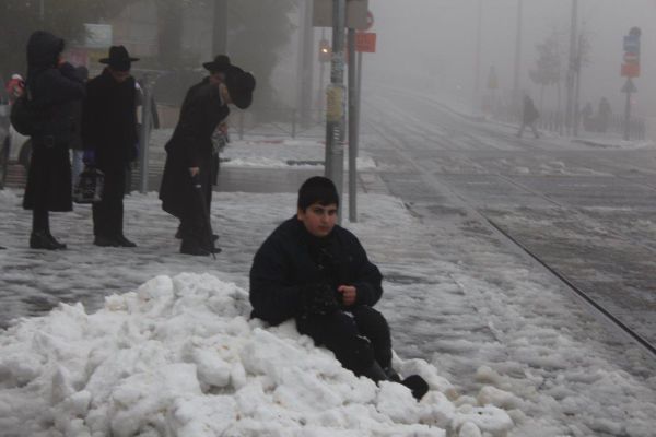 בירה לבנה: תיעוד מירושלים המושלגת