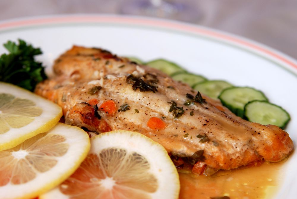 נהדר: פילה מושט אפוי בתנור