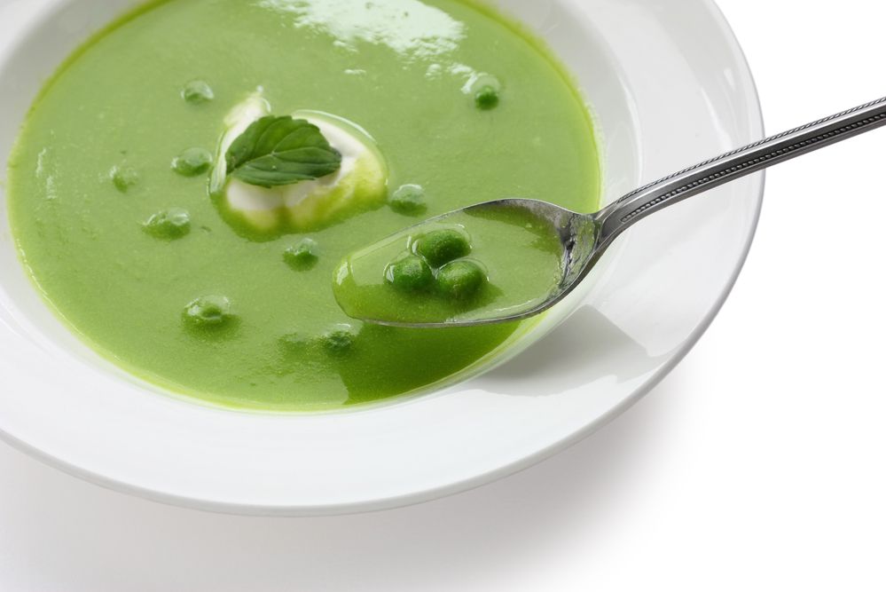 מחמם: מרק אפונה וגרונות הודו