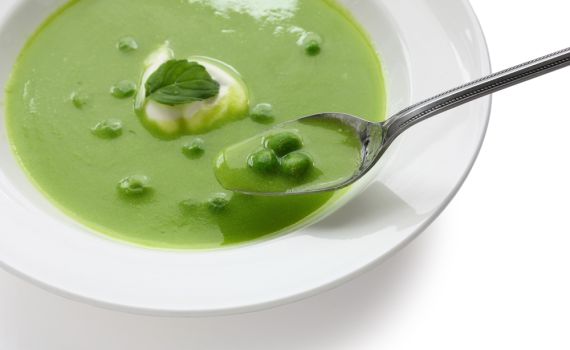 מחמם: מרק אפונה וגרונות הודו