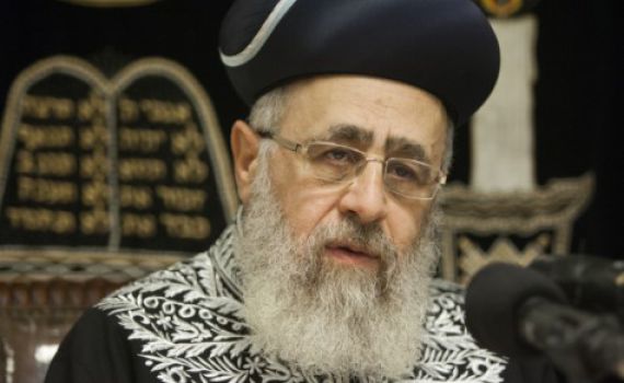 צפו ברב יצחק יוסף: נתניהו הורה לגנוז את חוק רב ראשי אחד