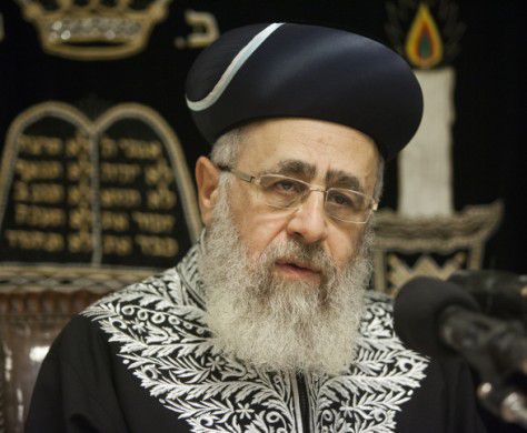 צפו ברב יצחק יוסף: נתניהו הורה לגנוז את חוק רב ראשי אחד