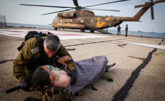 הפינוי המוסק של פצועי הפיגוע בגולן ● גלריית תמונות