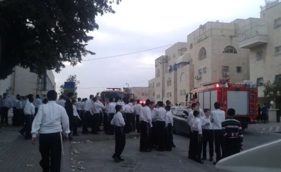 עשרות תלמידי ישיבה חרדית פונו עקב שריפה בבניין הישיבה
