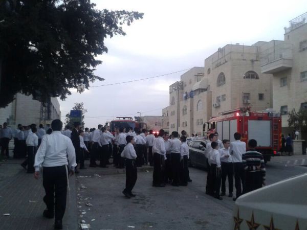 עשרות תלמידי ישיבה חרדית פונו עקב שריפה בבניין הישיבה