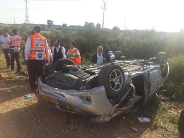 כביש 4: רכב התהפך, אישה נהרגה
