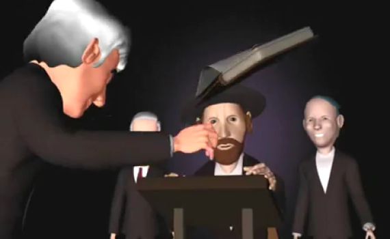 סרטון הסתה: בנט, לפיד ונתניהו מתעללים באברך חרדי