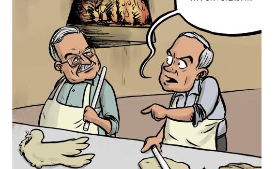 קריקטורה: פיצוץ המו"מ עם הפלסטינים בערב פסח