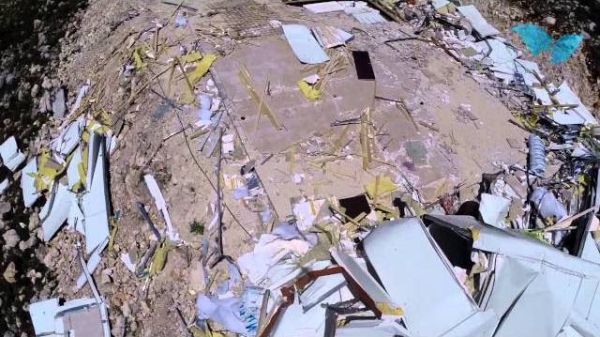 צפו בהרס ממעוף הציפור; המתנחלים יפגינו מול ביתו של בוגי