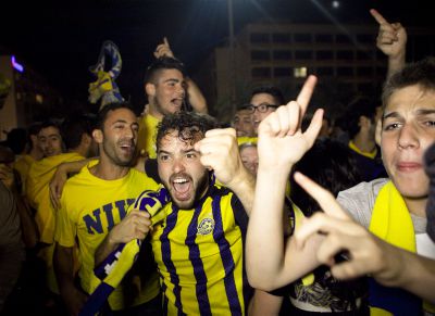 מכבי תל-אביב נחתה בישראל; הערב חגיגות האליפות