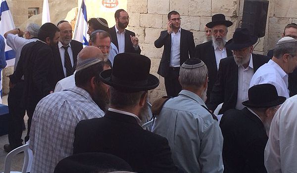 בן האדמו"ר מסדיגורה עמד בשירת התקווה