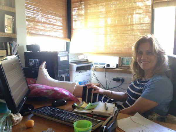 רפואה שלמה: ח"כ עליזה לביא שברה רגל