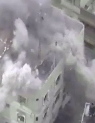 צפו: פגיעה בבניינים מהם ירו על כוחותינו