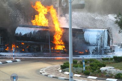 כך נראה נס: תחנת הדלק השרופה באשדוד