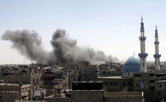 עזה: רקטות הוצבו בבית ספר של אונר"א