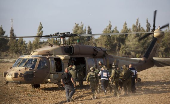 גלריה פינוי הנפגעים מאירוע הפצמ"ר בבארי
