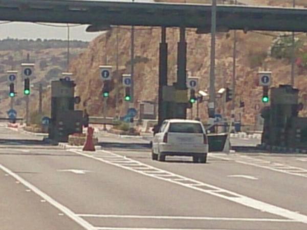 מכונית תופת נתפסה בכביש חוצה שומרון