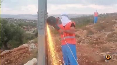 פלסטינים פגעו בחשמל: גוש טלמונים בעלטה