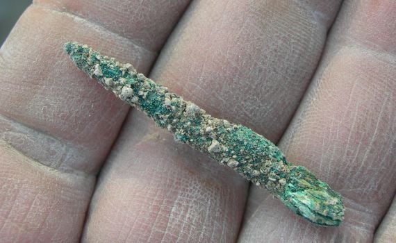 בעמק הירדן נמצא מרצע נחושת בן 7,000 שנה