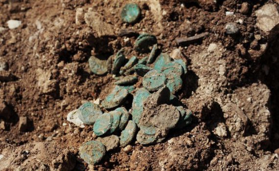 מטמון מהמרד הגדול נתגלה בכביש מספר 1