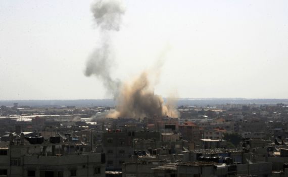 נמשך ירי הטילים; צה"ל תוקף ברצועה