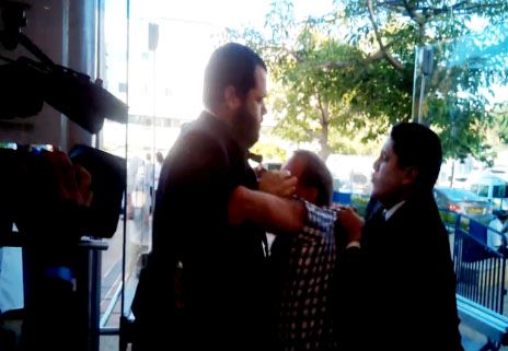 צפו: הרגע האלים של מרכז הבית היהודי