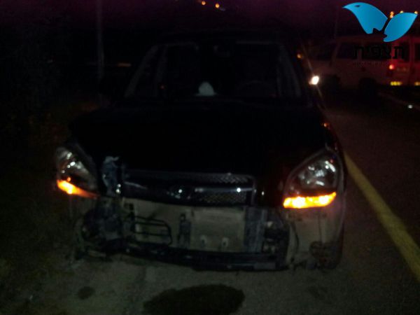 בכיר ברש"פ ביצע תאונה עם רכב ישראלי