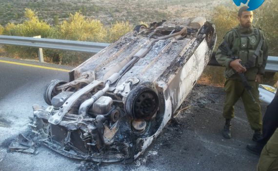 תאונת דרכים מסתורית בכביש נווה צוף – נחליאל