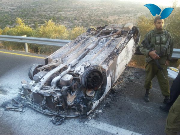 תאונת דרכים מסתורית בכביש נווה צוף – נחליאל