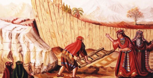 ציורי תנ"ך פרשת נח: עד כמה נח היה צדיק?