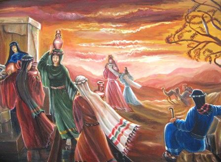 ציורי תנ"ך חיי שרה: שליחותו של אליעזר