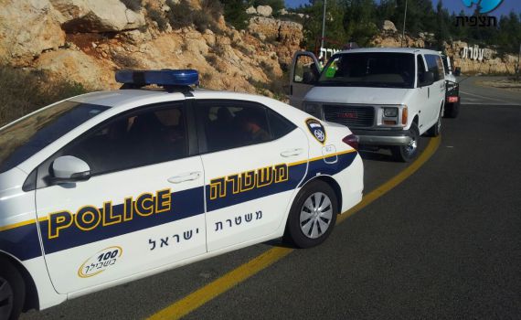 נתפס הרכב החשוד בנסיון פיגוע דריסה ליד נווה צוף