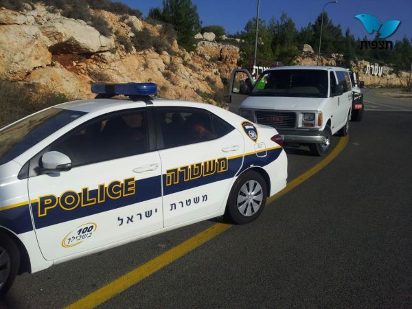נתפס הרכב החשוד בנסיון פיגוע דריסה ליד נווה צוף