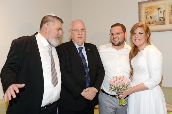 הצמרת הפוליטית בחתונת בתו של גרשון מסיקה