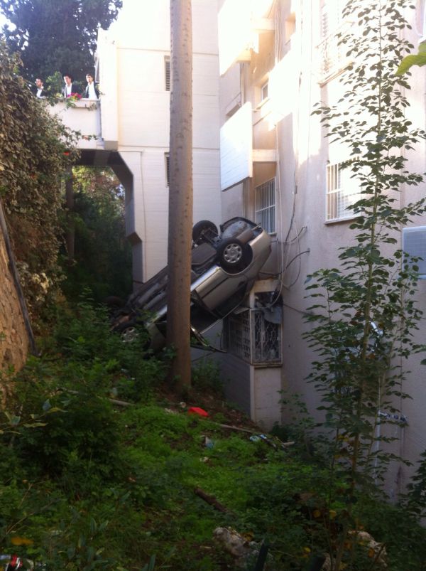 ככה נראה נס: הרכב נפל לתהום – הנהג נפצע קל