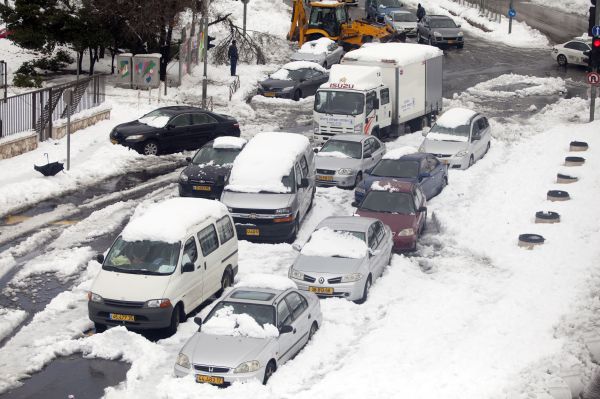 תחזית מעודכנת: 15-30 ס"מ שלג בירושלים