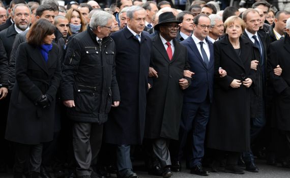 על נתניהו בצעדה בפריז: יאללה בואו נידחף