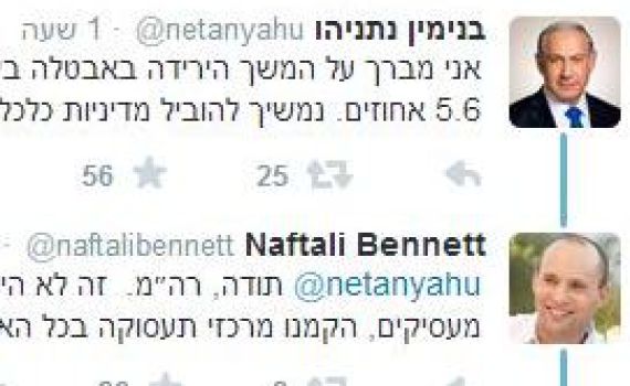 נתניהו התגאה בכלכלה, בנט לקח את הקרדיט