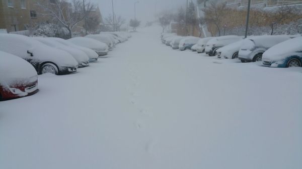 פתיתי שלג מהצפון עד הדרום