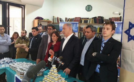 נתניהו ארז מוצרי יו"ש: נלחם בחרם, נלחם בשקר