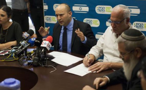 "ללא השגים במו"מ לבית היהודי אין זכות קיום"