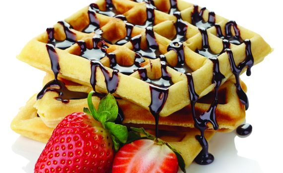 מתכון לוופל בלגי עם פסטו ברוטב פטריות