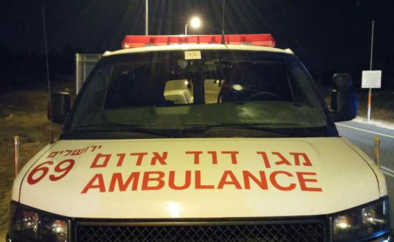 ערבים פתחו באש לעבר אמבולנס ליד בית-אל