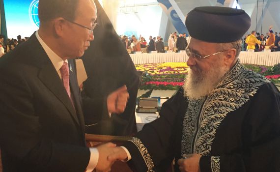 הרב יוסף למזכ"ל האו"ם: מנע חרמות על ישראל