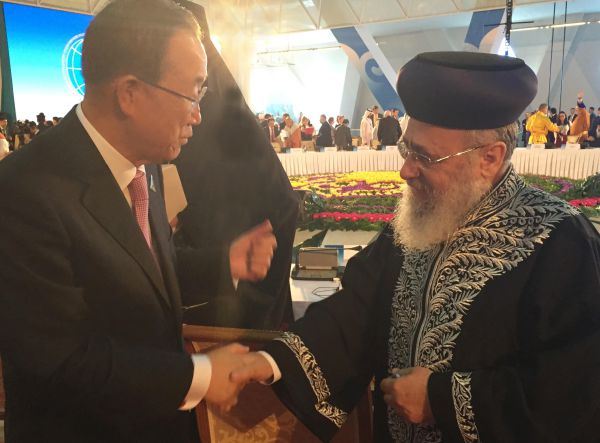 הרב יוסף למזכ"ל האו"ם: מנע חרמות על ישראל