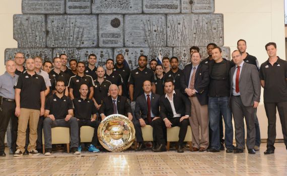 אלופי המדינה בכדורסל התארחו אצל הנשיא